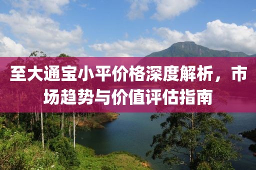 至大通宝小平价格深度解析，市场趋势与价值评估指南