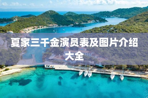 夏家三千金演员表及图片介绍大全