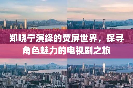 郑晓宁演绎的荧屏世界，探寻角色魅力的电视剧之旅