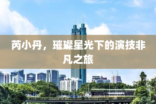 芮小丹，璀璨星光下的演技非凡之旅
