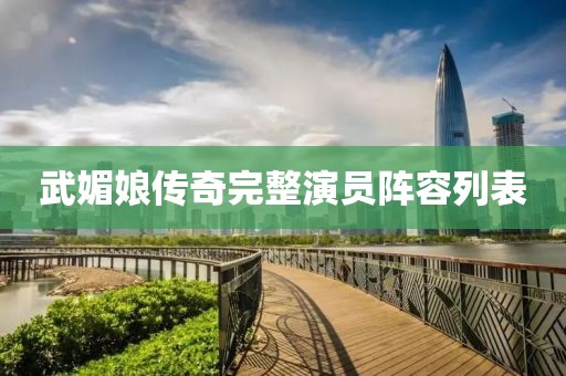 武媚娘传奇完整演员阵容列表