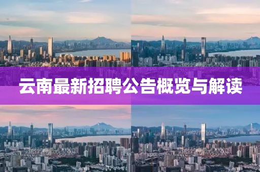 云南最新招聘公告概览与解读