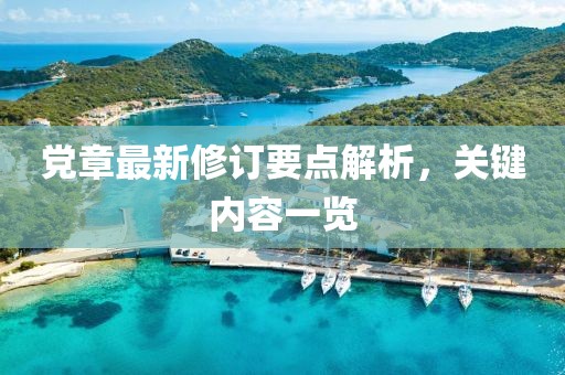 党章最新修订要点解析，关键内容一览