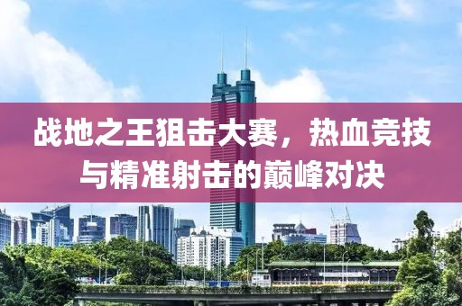 战地之王狙击大赛，热血竞技与精准射击的巅峰对决