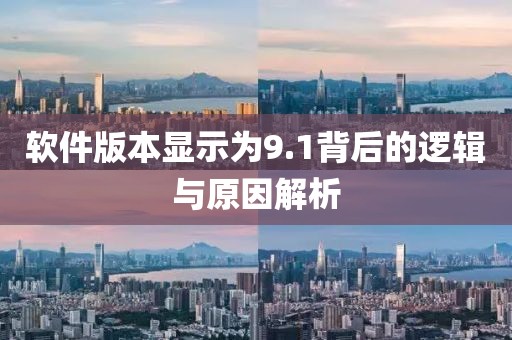 软件版本显示为9.1背后的逻辑与原因解析