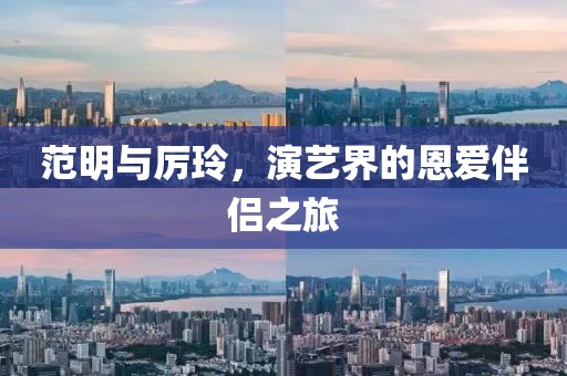 范明与厉玲，演艺界的恩爱伴侣之旅