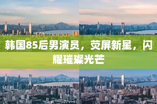韩国85后男演员，荧屏新星，闪耀璀璨光芒