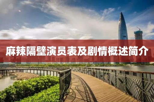 麻辣隔壁演员表及剧情概述简介