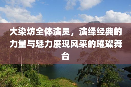 大染坊全体演员，演绎经典的力量与魅力展现风采的璀璨舞台