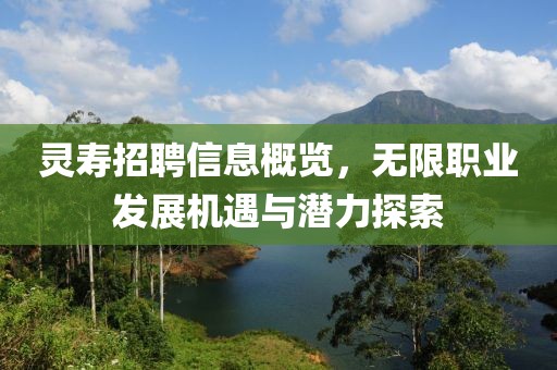 灵寿招聘信息概览，无限职业发展机遇与潜力探索