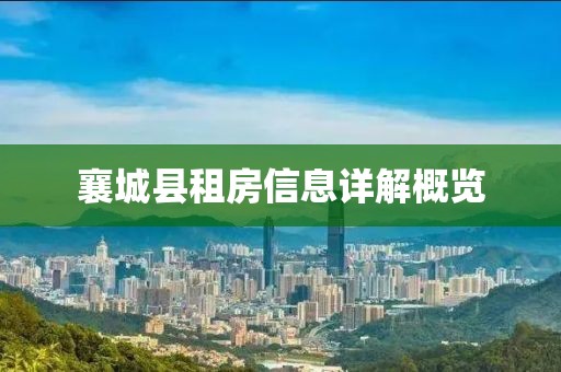 襄城县租房信息详解概览