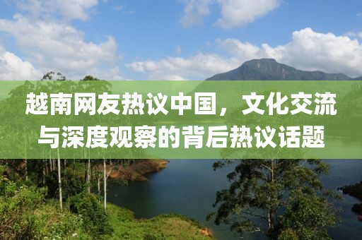 越南网友热议中国，文化交流与深度观察的背后热议话题