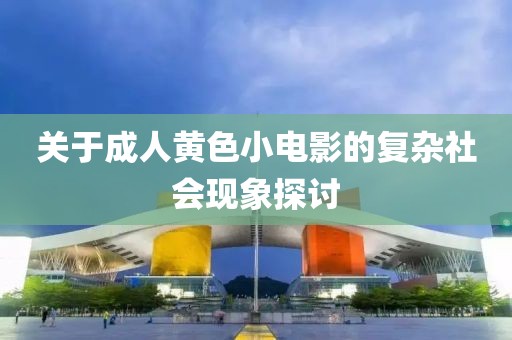 关于成人黄色小电影的复杂社会现象探讨