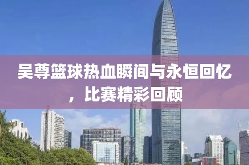 吴尊篮球热血瞬间与永恒回忆，比赛精彩回顾