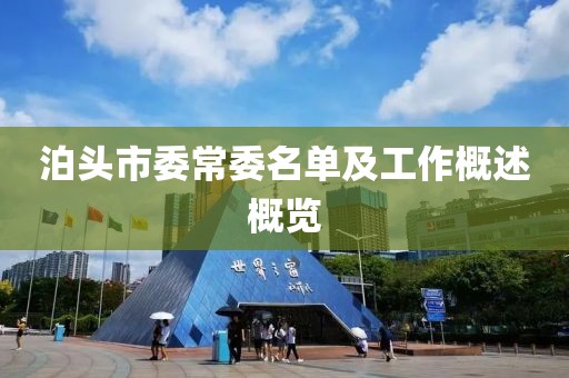 泊头市委常委名单及工作概述概览