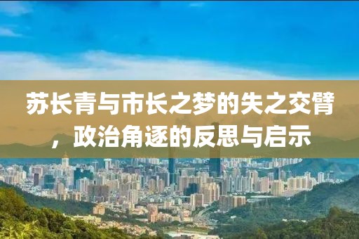 苏长青与市长之梦的失之交臂，政治角逐的反思与启示