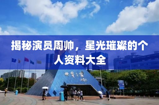 揭秘演员周帅，星光璀璨的个人资料大全