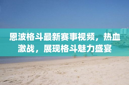 恩波格斗最新赛事视频，热血激战，展现格斗魅力盛宴