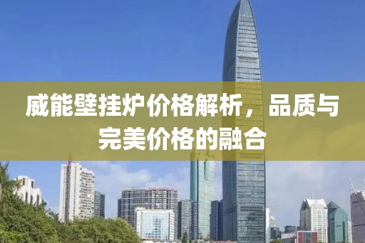 威能壁挂炉价格解析，品质与完美价格的融合