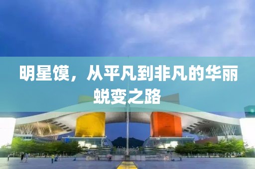 明星馍，从平凡到非凡的华丽蜕变之路
