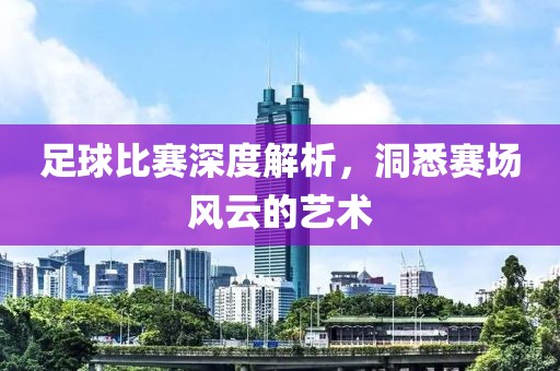 足球比赛深度解析，洞悉赛场风云的艺术