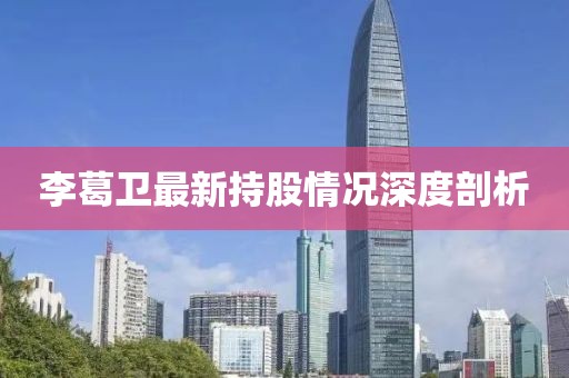 李葛卫最新持股情况深度剖析
