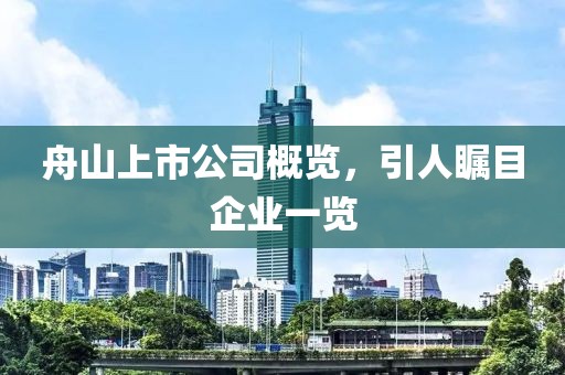 舟山上市公司概览，引人瞩目企业一览
