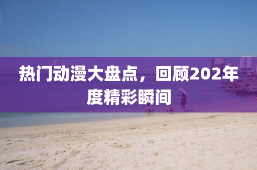 热门动漫大盘点，回顾202年度精彩瞬间