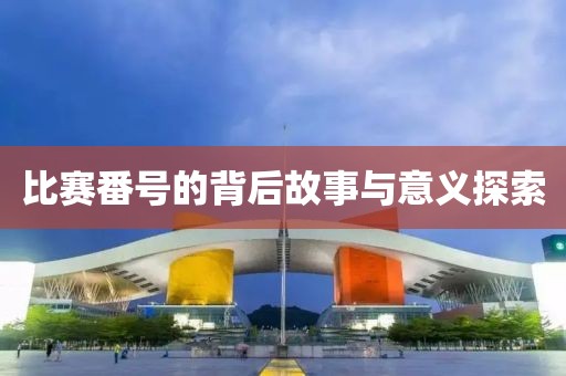 比赛番号的背后故事与意义探索
