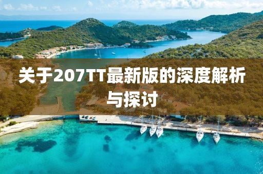 关于207TT最新版的深度解析与探讨