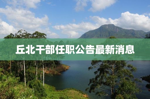 丘北干部任职公告最新消息
