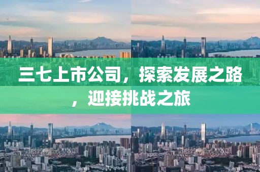 三七上市公司，探索发展之路，迎接挑战之旅