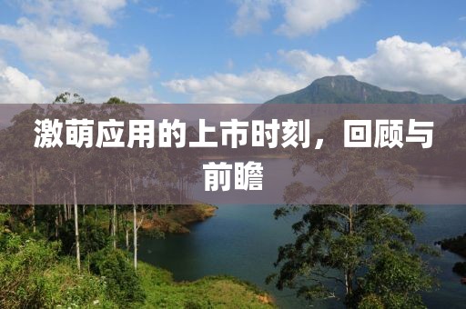 激萌应用的上市时刻，回顾与前瞻