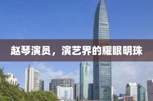 赵琴演员，演艺界的耀眼明珠