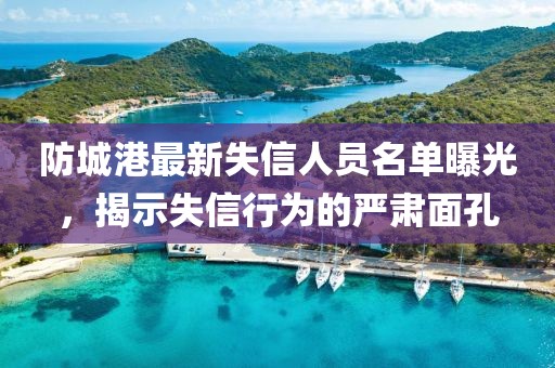 防城港最新失信人员名单曝光，揭示失信行为的严肃面孔