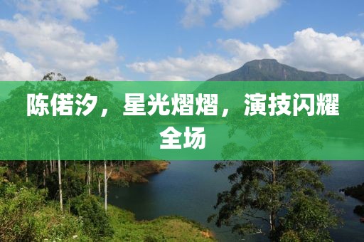 陈偌汐，星光熠熠，演技闪耀全场
