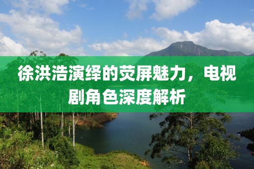 徐洪浩演绎的荧屏魅力，电视剧角色深度解析