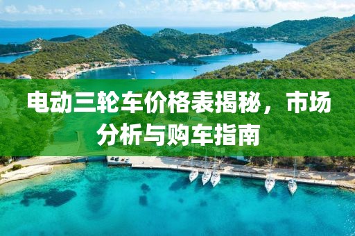 电动三轮车价格表揭秘，市场分析与购车指南