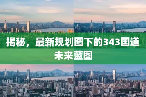 揭秘，最新规划图下的343国道未来蓝图