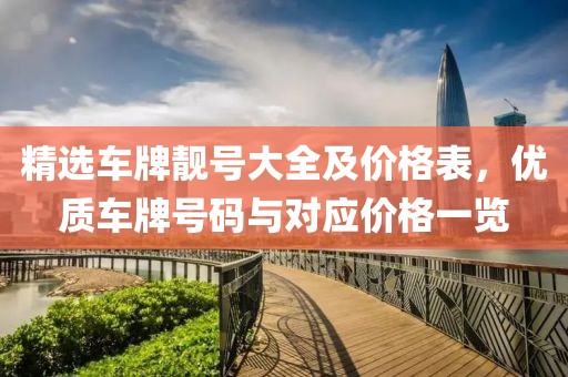精选车牌靓号大全及价格表，优质车牌号码与对应价格一览