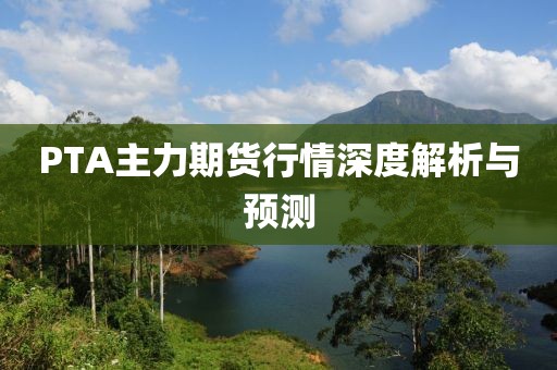 PTA主力期货行情深度解析与预测