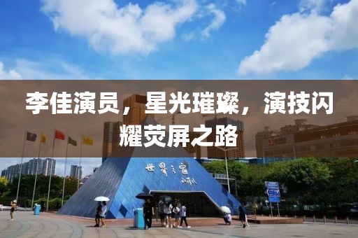 李佳演员，星光璀璨，演技闪耀荧屏之路