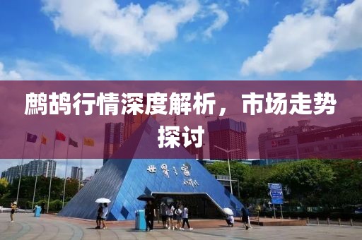 鹧鸪行情深度解析，市场走势探讨