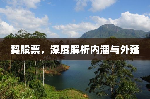 契股票，深度解析内涵与外延