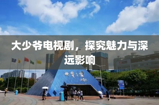 大少爷电视剧，探究魅力与深远影响