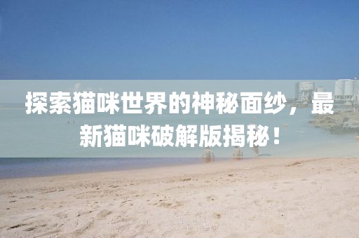 探索猫咪世界的神秘面纱，最新猫咪破解版揭秘！
