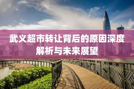 武义超市转让背后的原因深度解析与未来展望