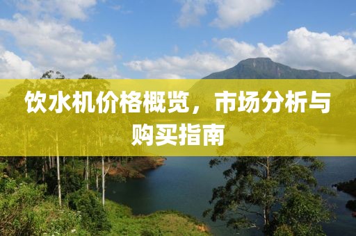 饮水机价格概览，市场分析与购买指南
