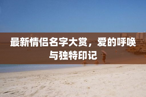 最新情侣名字大赏，爱的呼唤与独特印记