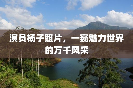 演员杨子照片，一窥魅力世界的万千风采